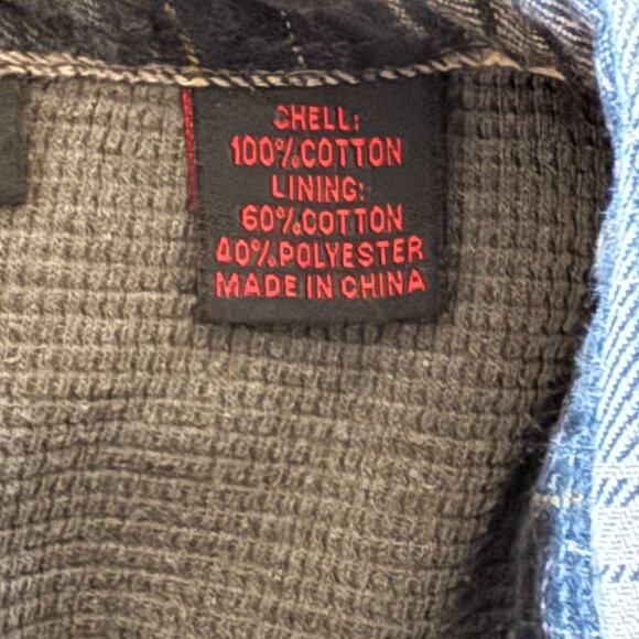 Wolverine Men's thermal lined flannel plaid workshirt size medium - Picture 3 of 9